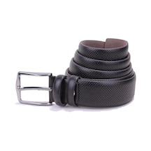 Dagoster 3.5 CM Suni Deri Erkek Kemer Siyah DMK26-303 Siyah
