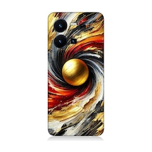 Vivo Y22s Uyumlu Kozmik Sarmal Patlama Enerjisi Desenli Silikon Kılıf Çok Renkli