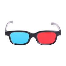 Padalink 3d Anagliph Gözlük: Kırmızı-mavi Lensli, 3d Filmler, Oyunlar, Fotoğraflar İçin, Hafif Ve Konforlu Siyah Karkas