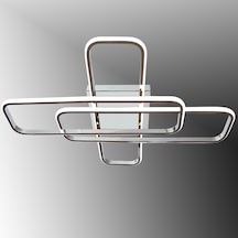 Tt324-kr Tt Ayd. 57 X 17 Krom Kaplama Beyaz Işık Led Avize Krom
