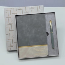 Lb Öğretmenler Gününe Özel Deri Defter Ve Kalem Set Çok Renkli