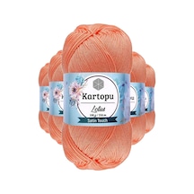 5 Adet Lotus Bikini Büstiyer Bluz Örgü İpi K218 Somon