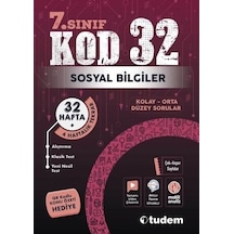 Tudem 7.sınıf Kod32 Sosyal Bilgiler -7.sınıf Kod 32 Tudem -kd32