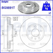 Delphı Fren Diski Transporter T5-t6 04-15 Ön 308mm Adet 7h0615301d