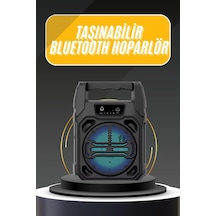İthalat Karaoke Mikrofonlu Fm Radyolu Bluetooth Hoparlör Yüksek Ses Kaliteli