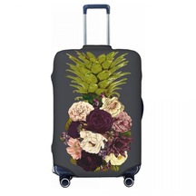Renkli Çiçekler Bavul Örtüsü Ananas Meyve Romantik Streç Cruise Gezisi Koruma Bagaj Malzemeleri Uçuş