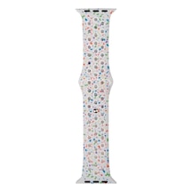 Apple Uyumlu Watch 44mm Kordon Yeni Seri 2023 Krd-02 Silikon Strap Kayış