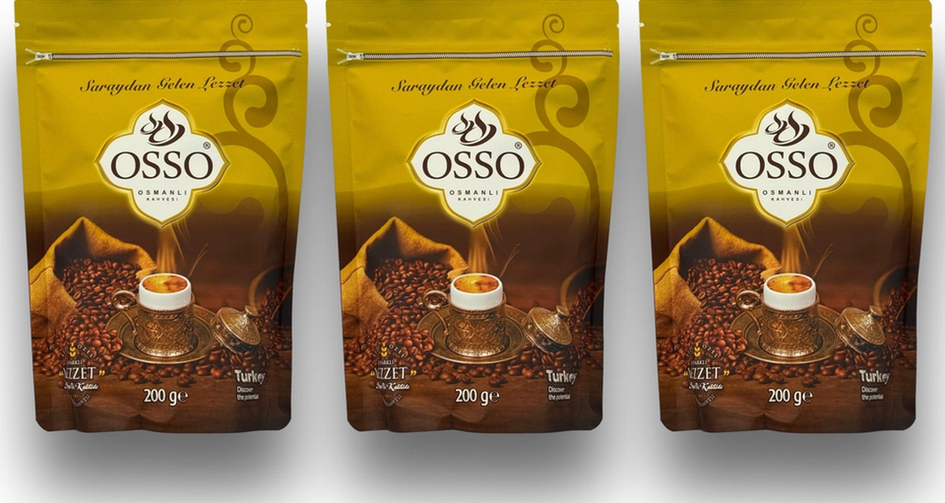 Osso 3 Li Osmanlı Kahvesi 3x200 600gr Diğer Osso 3 Li Osmanlı Kahvesi 3x200 600gr Diğer