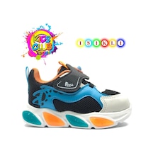 Cool Luna Işıklı Ortopedik Çocuk Spor Ayakkabı Siyah