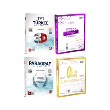 TYT Türkçe Paragraf Soru Bankası Seti Üç Dört Beş Ve 3D Yayınlar