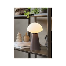 Pilli Masa Lambası Leıfon Ø15xy25 Cm Mantar Lamba Kahverengi