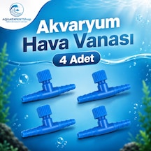 Akvaryum Hava Vanası - İnce Ayarlı Vana - 4 Adet