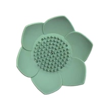 Novahub Yeşil Silikon Sabun Kutusu Silikon Sabun Banyo Saklama Sabunu Kutusu Yeşil