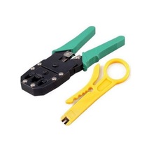 Rj11 Rj9 Jack Cat5 Cat6 Rj45 Sıkma Pensesi + Soyma Aparatı