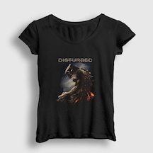 Presmono Kadın The Guy Disturbed T-shirt Siyah