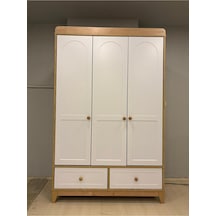 Marin 3 Kapılı Dolap, Bebek Ve Genç Odası Dolap Beyaz