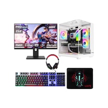 Turbox TX8556 R5-3600 16 GB 512 GB NVMe SSD RTX3050 23.8" Free Dos Oem Paket Masaüstü Oyuncu Bilgisayarı