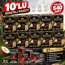 Taha Gold 27 Mm Hindistan Cevizi Kömürü 54 Adet 10 Lu Avantaj Paketi