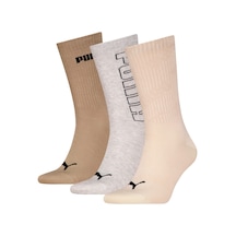 Puma Unisex Çorap 3lü Paket 938564 01 Kahverengi