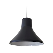 Mylights Retro Rustik Metal Sarkıt Avize Mat Siyah Içi Beyaz