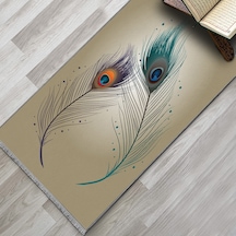 Evaşk Namazlık Dokuma Halı Kaymaz Muslumana Seccade 80 x 130 BEJ EVAŞK406C66