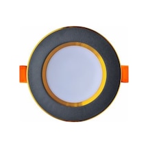 7W Üç Renk Smd Led Downlıght Spot- Siyah Gold