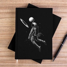 Saturn Dunk Siyah Çizgisiz Kanvas Defter