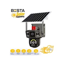 3+3+3 Mp Sim Kartlı Solar Kablosuz Güvenlik Kamerası Bs-2088