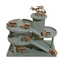 Ahşap Üç Katlı Otopark Garaj Seti