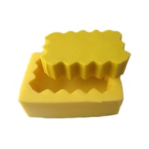 Tırtıklı Dikdörtgen Silikon Mum Kokulu Taş Ve Sabun Kalıbı 7x4.5x1.5 Cm 7x4,5x1,5 Cm 6