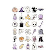 30 Adet Sevimli Cadılar Bayramı Sticker Seti - Laptop Defter Telefon İçin Estetik Çok Renkli