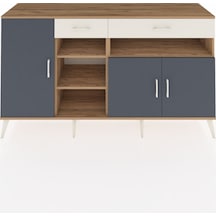 Hyperion Konsol 5 Raflı 2 Çekmeceli 3 Kapaklı 176x44x99 Çam-antra Çam-antrasit/aytaşı