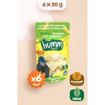 Humm Organic Organik Glutensiz Vegan Muzlu Mini Küpler Atıştırmalık 6 x 30 G