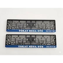 2 Adet Mega Otomotiv Logolu Birinci Kalite Araç Plakalık