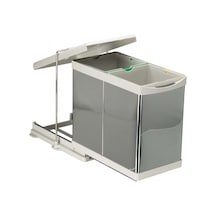 Pelikan Steely 21200 Raylı Dolap İçi Çöp Kovası 14+14 Lt (28 Lt)