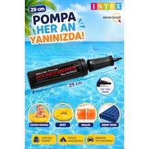 Mainshop Intex Double Quick Mini El Pompası 29 Cm - Şişme Yatak Havuz Simit Kolluk Pompası M-69613