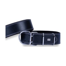 Doggie Dayanıklı Deri Köpek Boyun Tasması S Siyah 6x55-65 CM Siyah