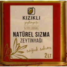 Kızıklı Soğuk Sıkım Naturel Sızma Zeytinyağı Teneke 2 L