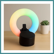 Trendexa Bluetooth Mini Hoparlör Usb Şarjlı Led Işıklı Telefon Tutucu Mac