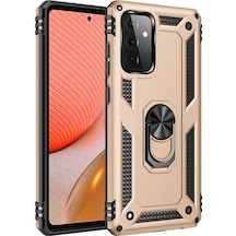 Galaxy A52 Kılıf Yüzüklü Standlı Manyetikli Armor Zırh