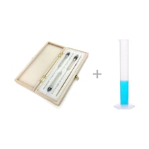 Aek-tech Ahşap Kutulu Alkol-metre Ve Mezür Seti  0-40-70-100