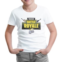 Fortnite - Battle Royale Beyaz Çocuk Tshirt