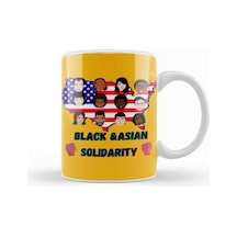 Black Asian Solidarity Stop Aapı Hate Kupa Bardak Porselen Karışık