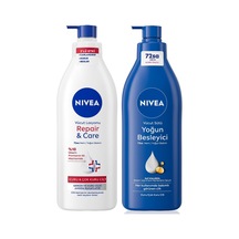 Besleyici Vücut Sütü 400ml Ve Repair&care Nemlendirici Losyon 400ml, Rahatlatıcı, Kuru Cilt