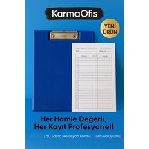 Satranç Notasyonlu Sekreterlik Seti 17x24 Cm 50 Sayfa Hamle Kayıt Formu Mavi