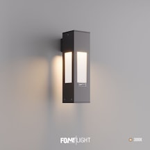 FoneLight AKA 35 cm LED Bahçe Duvar Apliği Antrasit Alüminyum IP65 Dış Mekan Peyzaj Aydınlatması 7W 3000K