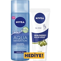 Nivea Aqua Sensation Canlandırıcı Yüz Temizleme Jeli 200 ML + Nemlendirici El Kremi 75 ML