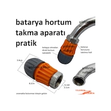 Batarya Hortum Bağlama Aparatı Kelepçesiz Pratik Plastik İçten Di
