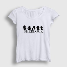 Presmono Kadın Evolution Sherlock Holmes T-Shirt