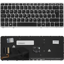 Hp Uyumlu Elitebook 840 G1 F1p70ea , 840 G1 F1p72ea Klavye Tr Işıklı Gümüş Çerçeveli
